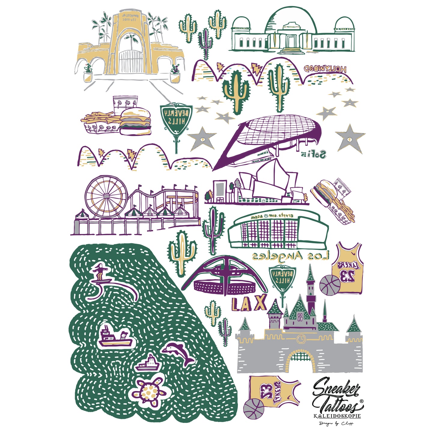 Cali Vibes Sneaker Tattoos®