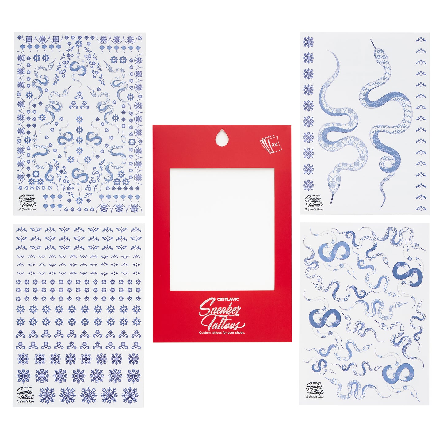 Porcelain Snakes Sneaker Tattoos®