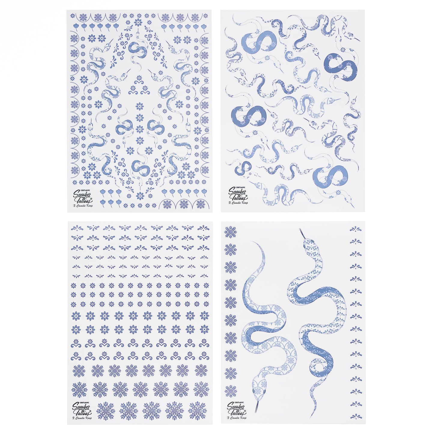 Porcelain Snakes Sneaker Tattoos®