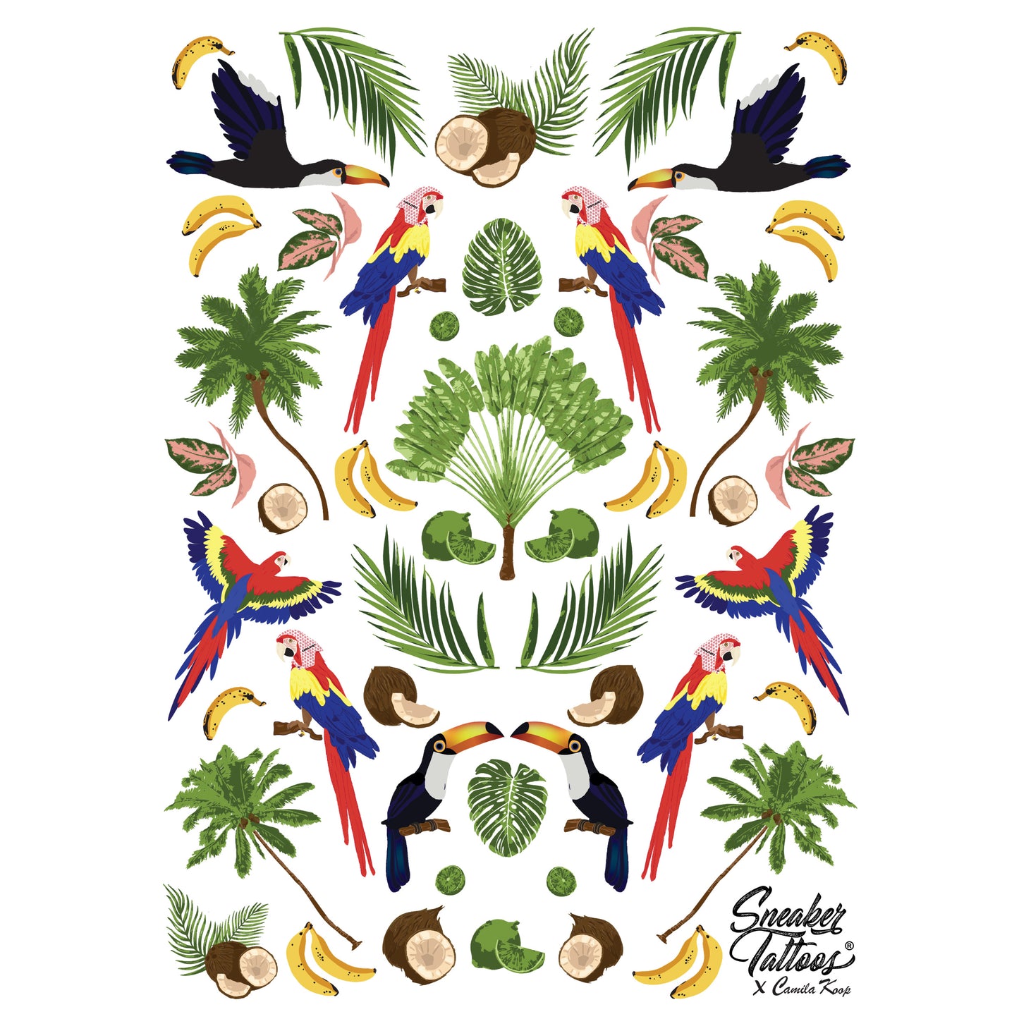 Tropical Island Sneaker Tattoos®