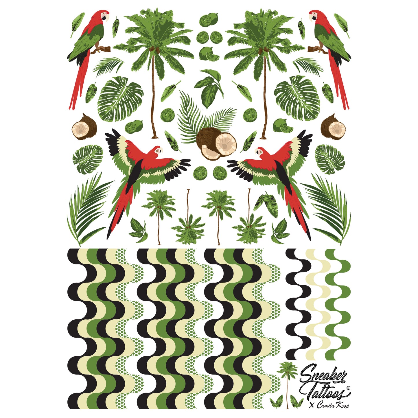 Tropical Island Sneaker Tattoos®