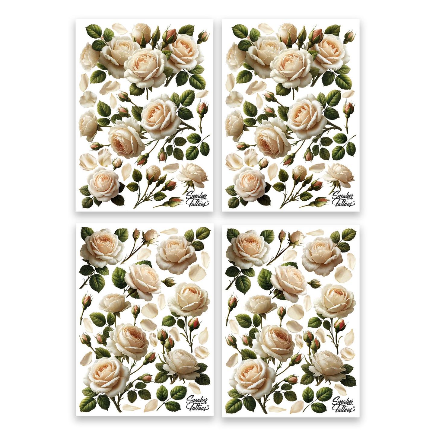 Champagne Roses Sneaker Tattoos®
