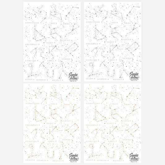 Metallic Stargazing Sneaker Tattoos®