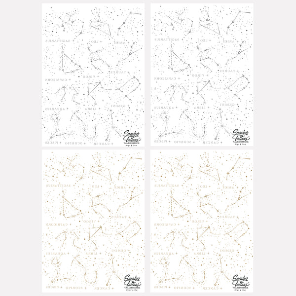 Metallic Stargazing Sneaker Tattoos®