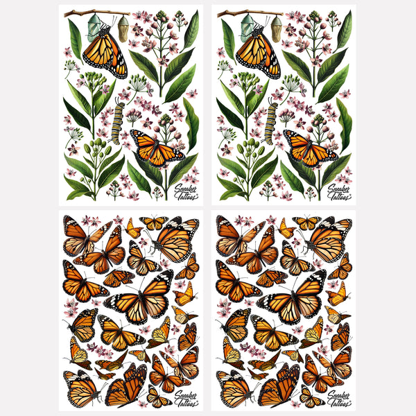 Monarch & Milkweed Sneaker Tattoos®