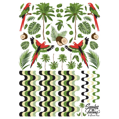 Tropical Island Sneaker Tattoos®